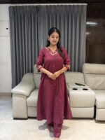 Thread work Kurta pant set - Image 4