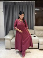 Thread work Kurta pant set