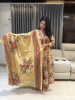 Pure Cotton Dupatta and Palazzo set - Image 2