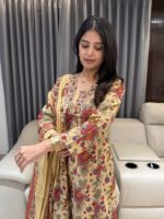 Pure Cotton Dupatta and Palazzo set - Image 4