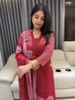 Dupatta pant set in pure cotton - Image 3