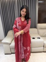 Dupatta pant set in pure cotton - Image 4