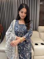 Cotton kurta and Chanderi Dupatta Set - Image 4