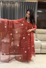 Pure Cotton Kota kurta and Dupatta set - Image 2