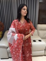 Pure Cotton Kota kurta and Dupatta set - Image 8