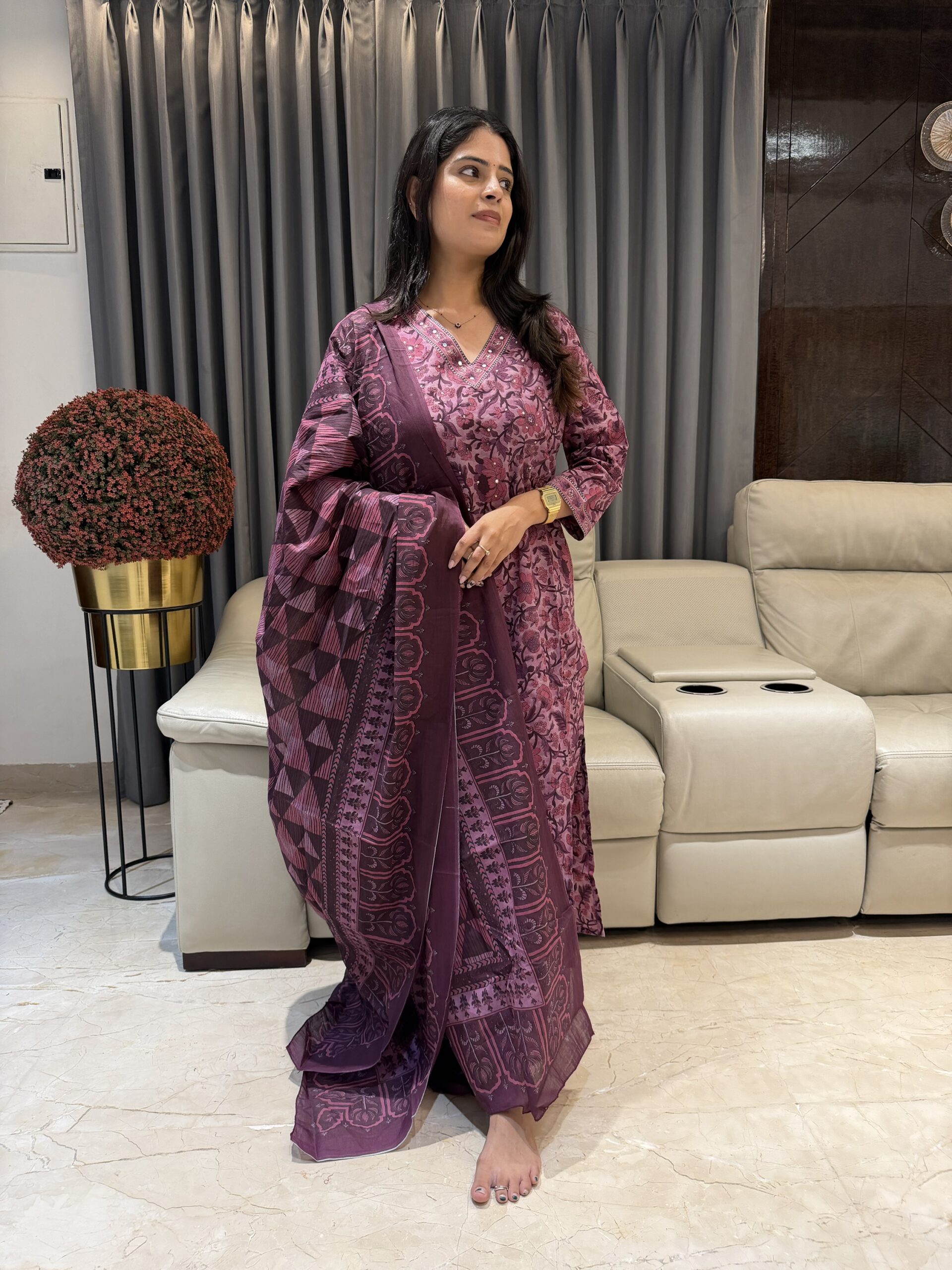 img_2834 Pure Cotton kurta set - Image 1